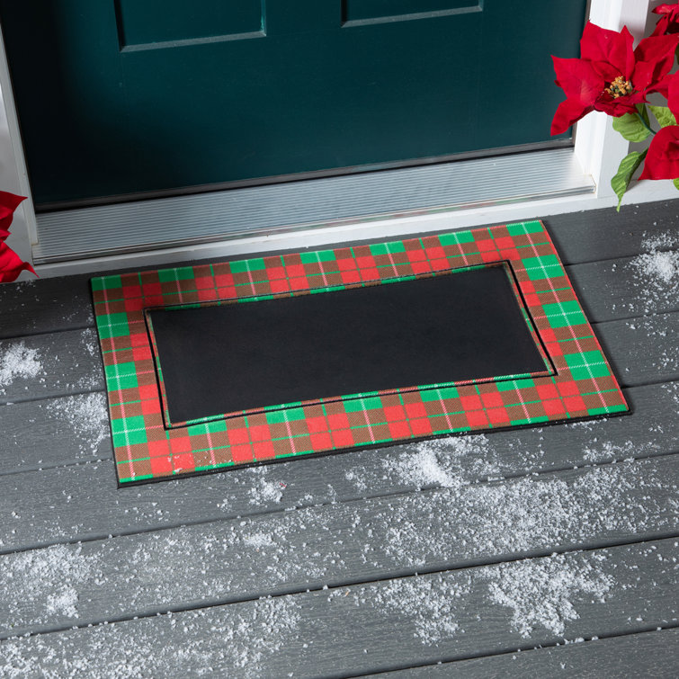 Arlmont & Co. Christmas Plaid Flocked Sassafras Mat Tray Wayfair Canada